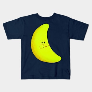 Cute Crescent Moon Kids T-Shirt